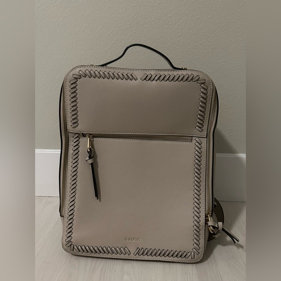 Calpak Kaya 15 inch Laptop Backpack in Color Stone - Picture 1 of 10